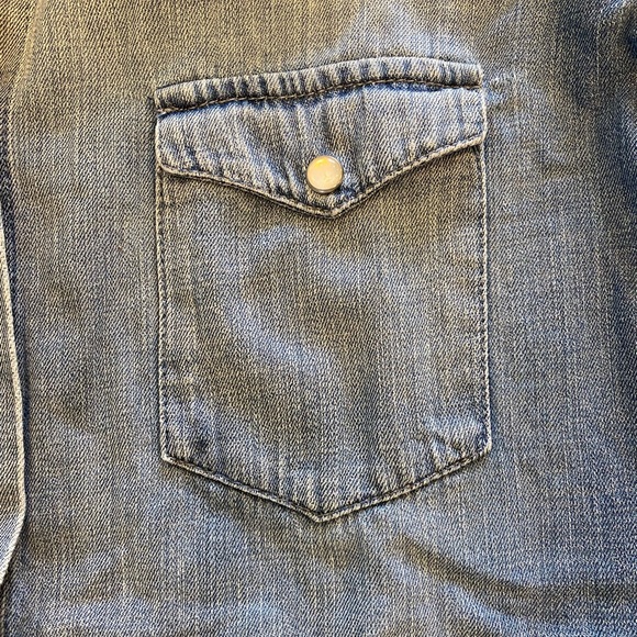RtA Cybil Button Front Denim Shirt XXS XS M L - Picture 6 of 9